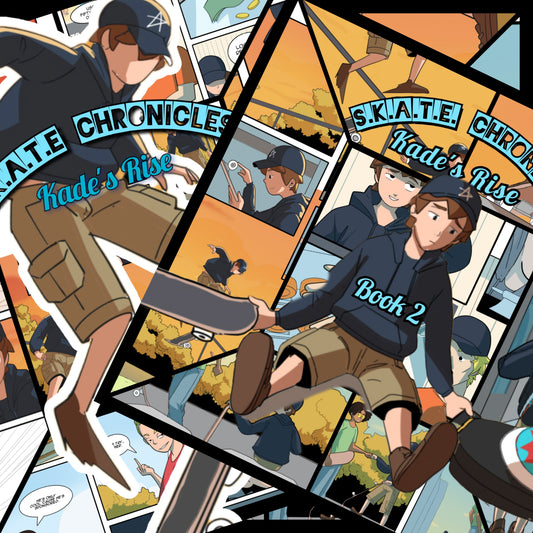 Indie comic artwork of skateboarding and self-reflection, showing how skate culture and graphic novels connect in authentic coming-of-age stories.